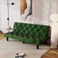 thumbnail image 1 of Leumius Home Wood Reclining Futon Sofa Bed, Green, 1 of 6
