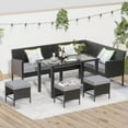 thumbnail image 1 of Leumius 7-Piece Patio Furniture Set,Outdoor Sectional Sofa with Tempered Glass Table,All-Weather Rattan Wicker Patio Conversation Set for Backyard,Porch, 1 of 7