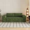 thumbnail image 1 of Leumius 78.8" Cloud Couch,3 Setaser Sofa with Deep Seat,Boneless Couch Sofa with 2 Pillows for Living Room,No Assembly Required,Green, 1 of 8