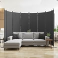 thumbnail image 1 of Leumius 8-Panel Room Divider,6ft Tall Extra Wide Privacy Screen,Folding Privacy Screens Portable Freestanding Partition for Bedroom,Office & Living Room,Workspace,Gray, 1 of 5