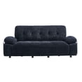 thumbnail image 1 of Leumius 89" Chenille Sofa Couch with Extra Deep Seats,Comfy 3 Seater Sofa Upholstered Couch for Living Room,Black, 1 of 8