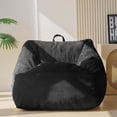 thumbnail image 1 of Leumius Bean Bag Sofa,Bean Bag Chair with Tufted Soft Stuffed Filling,Lazy Sofa BeanBag Chairs with Memory Foam for Dorm, Apartment, Living Room,Black, 1 of 5