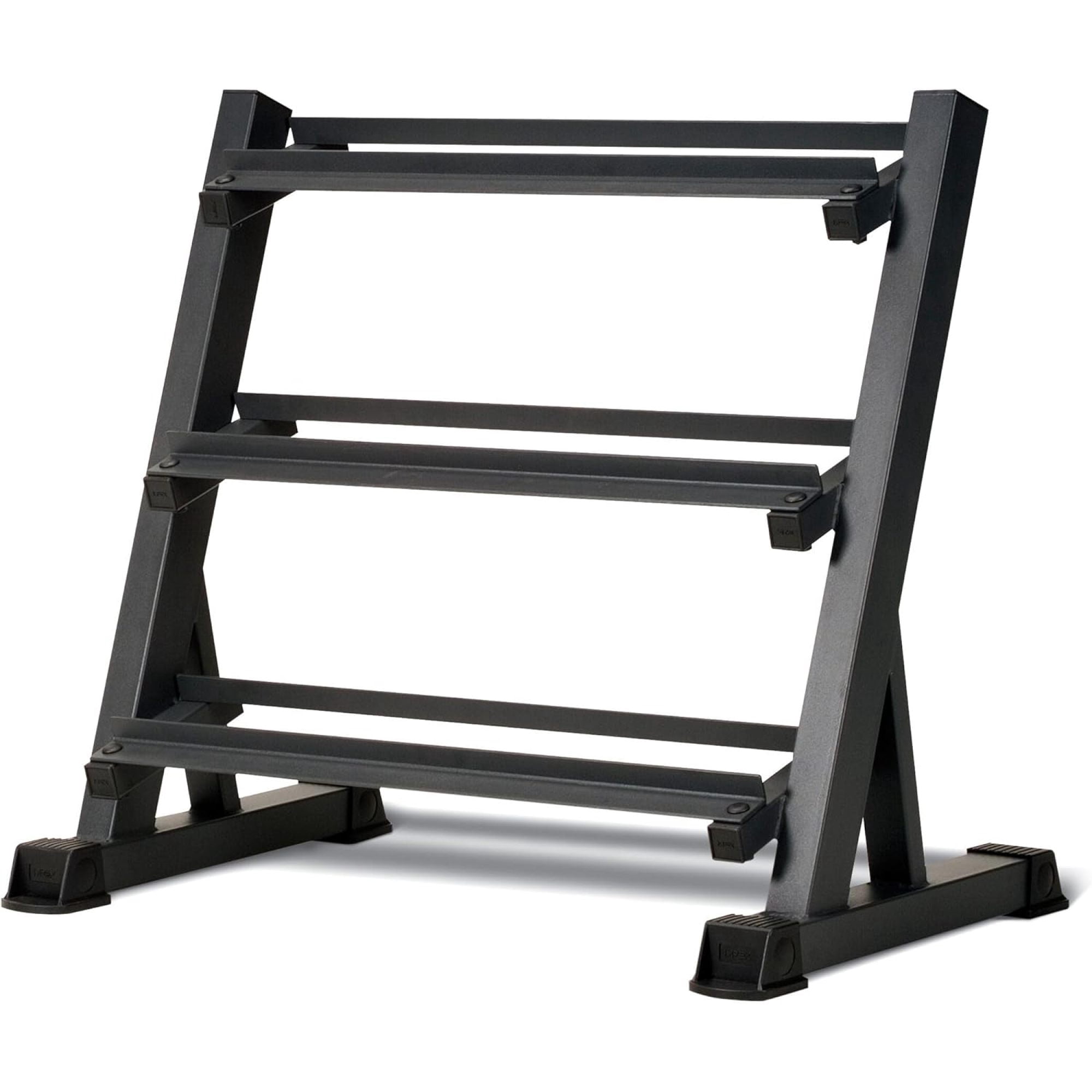 Leumius Dumbbell Rack,3-Tier Adjustable Dumbbell Rack for Home Gym,1100LB Capacity,Steel Home Gym Storage for Weights & Bars,Black