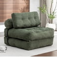 thumbnail image 1 of Leumius Folding Sofa Bed,68.5 inch Convertible Sleeper Sofa Chair with Pillow,Foldable Mattress Futon with Back Support,Soft Sleeper Chair Bed Floor Sofa for Living Room Bedroom,Green, 1 of 9