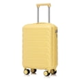 thumbnail image 1 of Leumius Hardside Carry on Luggage with Spinner Wheels, Hard Shell ABS Suitcase, 20-Inch Lightweight Expandable Rolling Luggage, Yellow, 1 of 10