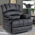 thumbnail image 1 of Leumius Large Recliner Chair for Adults,Overstuffed Single Sofa Chair with Side Pocket for Living Room,350 Lbs,Gray, 1 of 7