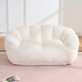 thumbnail image 1 of Leumius Oversized Floor Sofa for Living Room Bedroom, Bean Bag Chair for Adults, Ultra Soft Fluffy Loveseat Bean Bag Sofa, Cozy Reading Chair with Filler Beige, 1 of 6