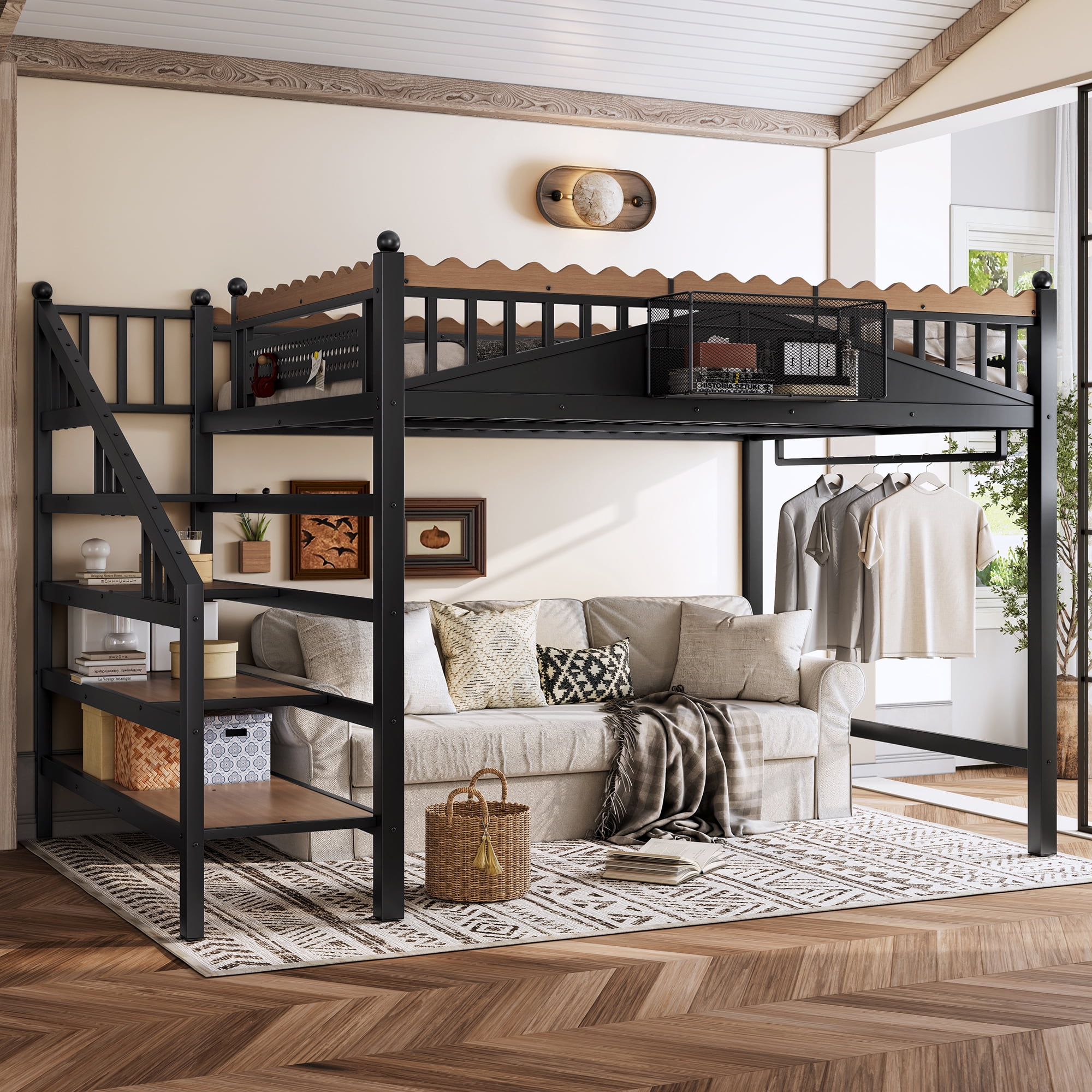 Loft Bed With Storage Stepsnull