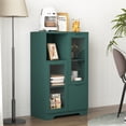 thumbnail image 1 of Leumius Sideboard Cabinet with Storage,Buffet Cabinet with Glass Doors & Drawer,Open Storage Cabinet for Living room,Green, 1 of 8