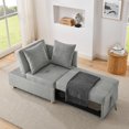 thumbnail image 1 of Leumius Sleeper Sofa Chair Bed 3 in 1 Convertible Bed Chair with Adjustable Backrest Linen Sleeper Chair Pull-Out Sofa Bed for Small Spaces,Living Room,Grey, 1 of 7