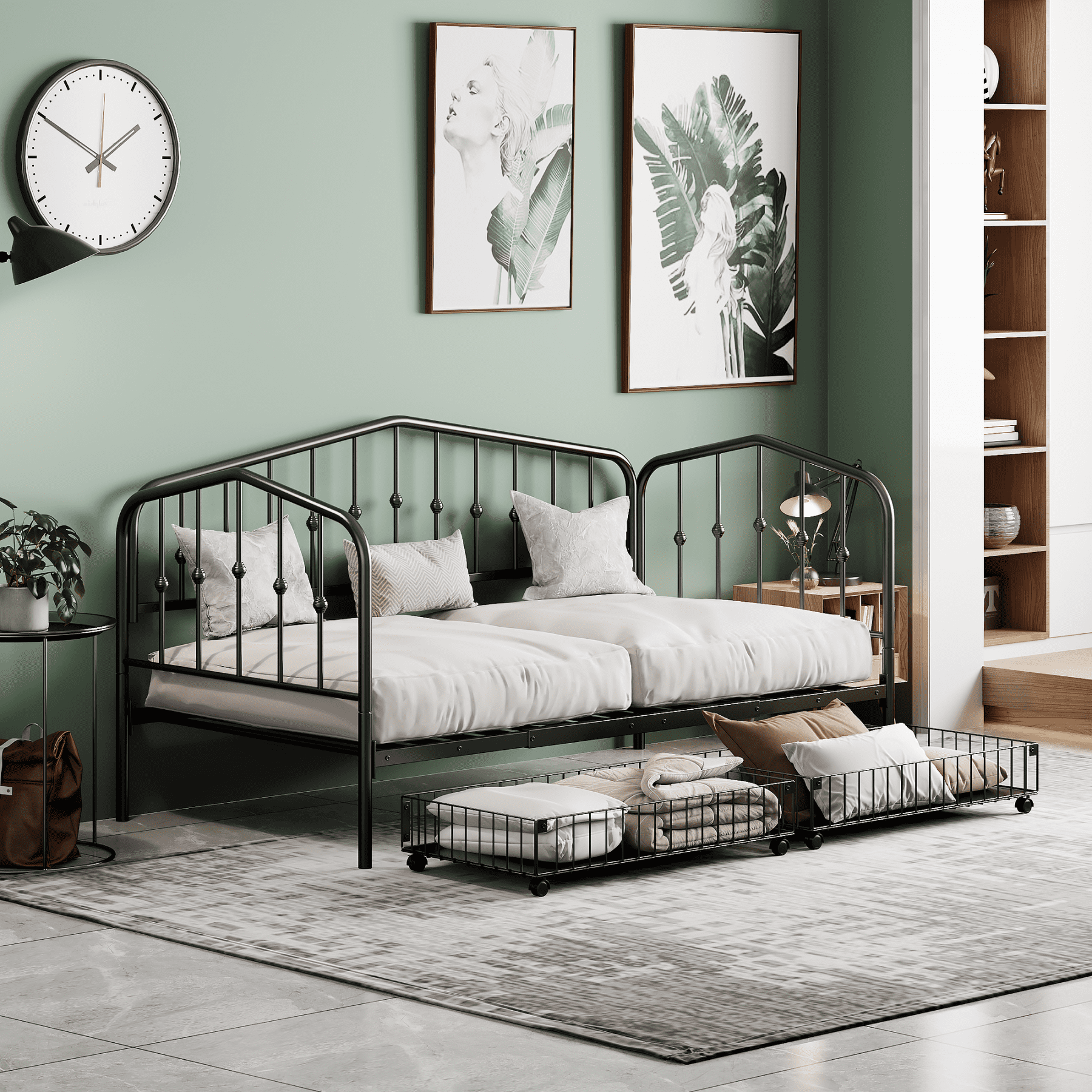 Queen daybed metal frame discount