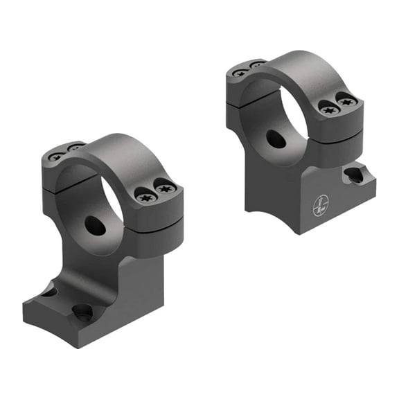 Leupold 171111 BackCountry 2-Piece Base/Rings For Weatherby Mark V 1" Ring High Black Matte Finish