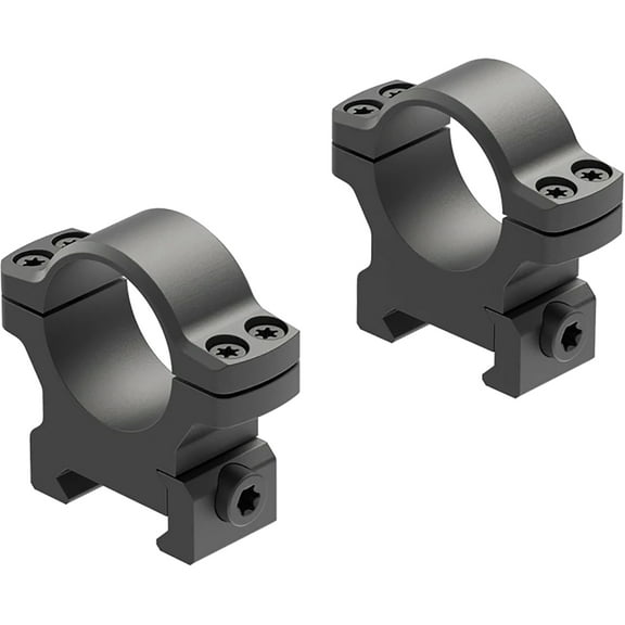 Leupold 175117 BackCountry Cross-Slot Ring Set 1" Diam Medium Aluminum Black Matte