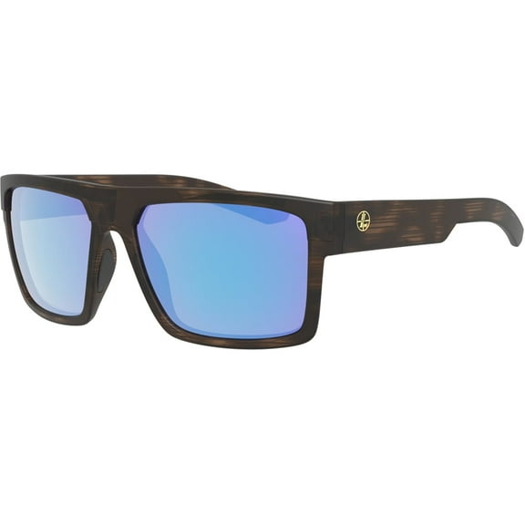 Leupold Men's Becnara Polarized Sunglasses Matte Tortoise Frame Blue Mirror Lens