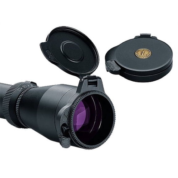 LEUPOLD ALUMINA FLIP-BACK LENS COVER KIT STANDARD EP LENS COVER 40MM STANDARD EP SLIP ON ALUMINUM BLACK MATTE