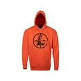 thumbnail image 1 of Leupold Men's Distressed Reticle Performance Hoodie Blaze Orange Medium, 1 of 1