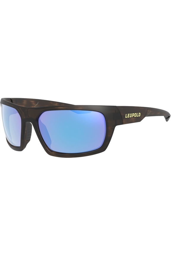 Men's Packout Polarized Sunglasses Matte Tortoise Frame Blue Mirror Lens