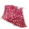 thumbnail image 1 of Leutsin Christmas Sherpa Throw Blanket - Red Snowflake Decoration,Fleece,Plush,Warm,Cozy Reversible Microfiber Holiday Blanket Super Soft Flannel Fleece Blanket for Bed Sofa Couch 28 x 40 Inch, 1 of 5