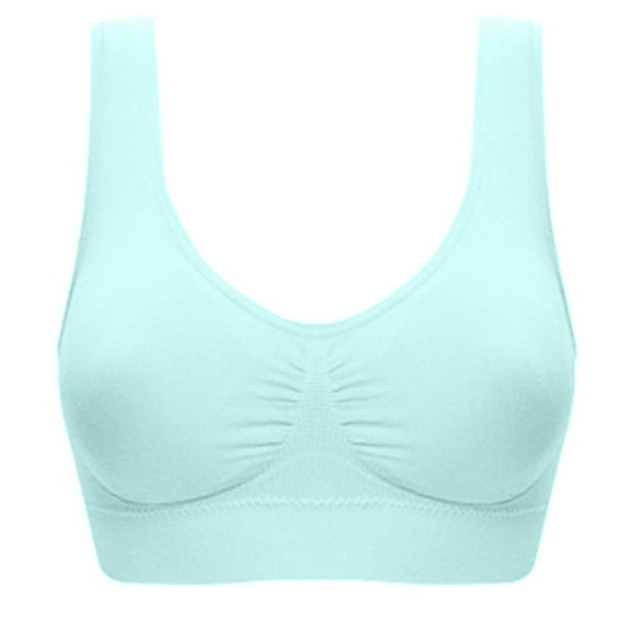 Leutsin Full Bust Seamless Nursing Maternity Bras Women Plus Size Bras Padded Seamless Sleepwear Yoga Bra Wireless Underwear