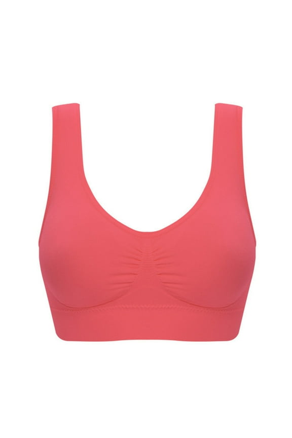 Leutsin Full Bust Seamless Nursing Maternity Bras Women Plus Size Bras Padded Seamless Sleepwear Yoga Bra Wireless Underwear