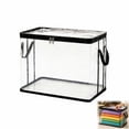 thumbnail image 1 of Leutsin Large Heavy-Duty Thick Plastic Clear Storage Bag for Clothes, Moving & Storage, Reinforced Handles & Zippers Moving Boxes Storage Totes, Foldable Waterproof Storage Bin for Blankets Toys, 1 of 7