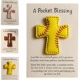 thumbnail image 1 of Leutsin A Pocket Blessing - Baseball Football Softball Cross Edition,Handmade Pocket-Sized Cross Gift for Christian Athletes,Inspirational Token for Teams & Youth Group Encouragement Decor,5.6", 1 of 8
