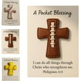 thumbnail image 1 of Leutsin A Pocket Blessing - Baseball Football Softball Cross Edition,Handmade Pocket-Sized Cross Gift for Christian Athletes,Inspirational Token for Teams & Youth Group Encouragement Decor,5.6", 1 of 9