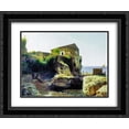 thumbnail image 1 of Lev Lagorio 2x Matted 24x20 Black Ornate Framed Art Print 'On the island of Capri. Fisher's house.', 1 of 2