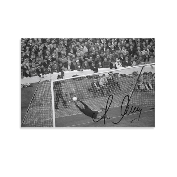 Lev Yashin Signed Poster Picture Print Canvas Poster Wall Paint Art Posters Decor Modern Home Artworks Gift 16x24inch(40x60cm)