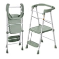 thumbnail image 1 of LevLad Toddler Kitchen Step Stool Helper for Kids, Foldable Learning Standing Tower for Kitchen Counter, Bathroom, Green, 1 of 9