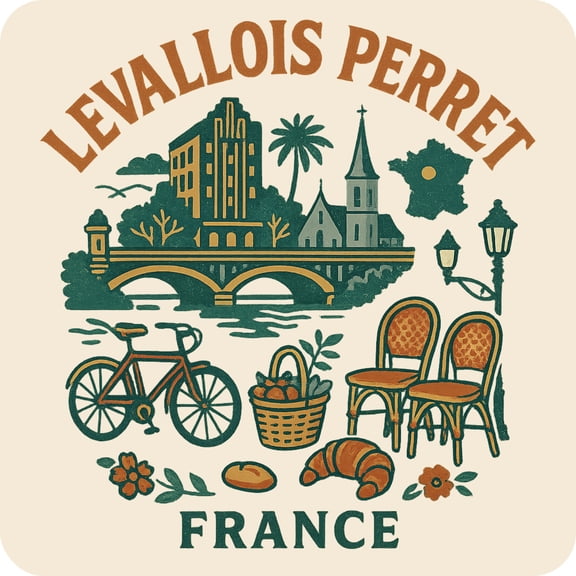 Levallois Perret France Keepsakes Souvenir Vinyl Sticker – Destination Travel Keepsake Collectible (4-Inches Wide)