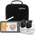 thumbnail image 1 of Levana Nala Video Baby Monitor No WiFi, 2X 1080P PTZ Cameras, 5.5”1080P Monitor, Night Vision, 1000ft Range, 5000mAH Battery, Carrying Case, 2 Year Warranty, 1 of 4