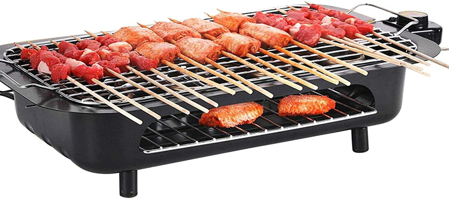 Levang 2000W Double layer Electric Grill Table Smokeless Grill Korean BBQ  Grill Indoor with Non stick plate 