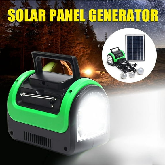 Levang Solar Generator Portable with Solar Panel Solar Power Generators Portable Power Station with Bulb Rechargeable Power Supply