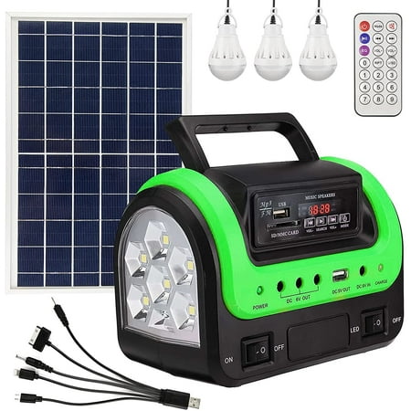 Levang Solar Generator Portable with Solar Panel Solar Power Generators Portable Power Station with Bulb Rechargeable Power Supply