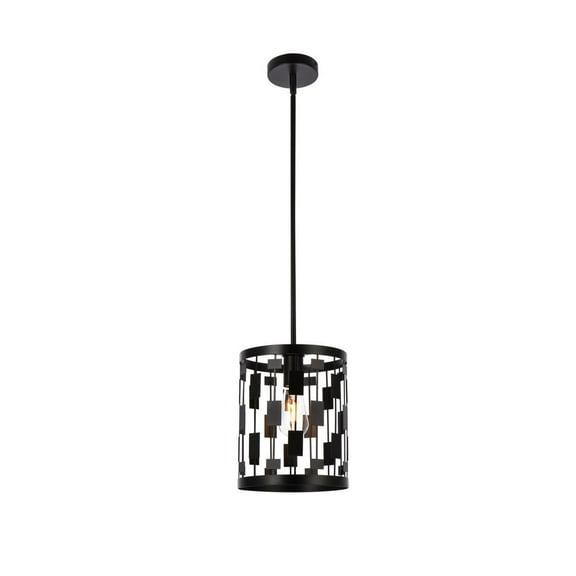 Levante 1 light pendant in black