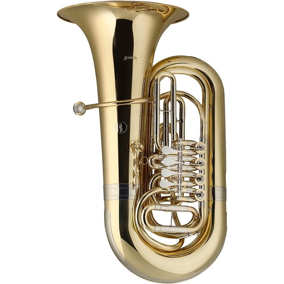 Stagg Bb Brass Tuba with 4 Rotary Valves& Hard Case - LV-BT5705
