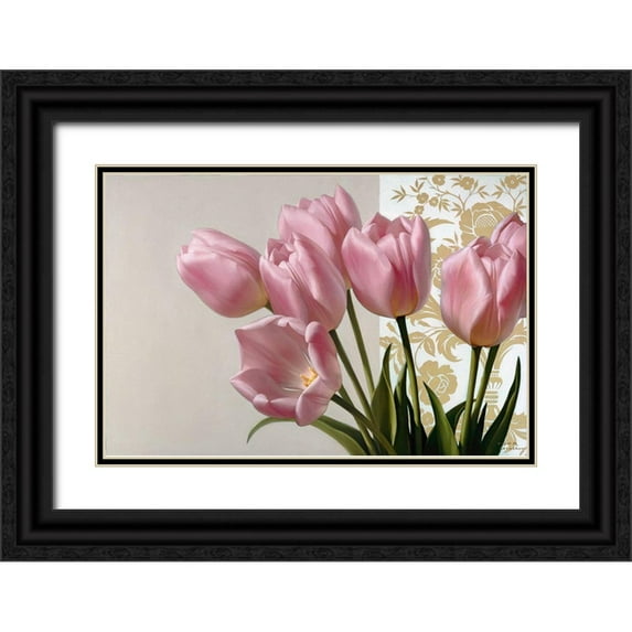 Levashov, Igor 14x11 Black Ornate Wood Framed with Double Matting Museum Art Print Titled - Gentle wishes