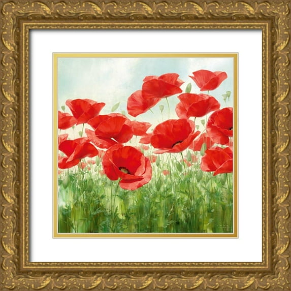 Levashov, Igor 15x15 Gold Ornate Wood Framed with Double Matting Museum Art Print Titled - Holland Garden