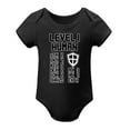 thumbnail image 1 of Level 1 Human Baby Bodysuit – Funny Gamer Newborn Outfit for Boys Or Girls, Video Game Themed Toddler Romper Black-style 9months, 1 of 7