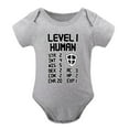 thumbnail image 1 of Level 1 Human Baby Bodysuit – Funny Gamer Newborn Outfit for Boys Or Girls, Video Game Themed Toddler Romper Gray-style 12months, 1 of 7