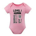 thumbnail image 1 of Level 1 Human Baby Bodysuit – Funny Gamer Newborn Outfit for Boys Or Girls, Video Game Themed Toddler Romper Pink-style 12months, 1 of 7