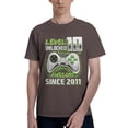 thumbnail image 1 of Level 10 Unlocked Awesome 2011 Men'S Basic Short Sleeve T-Shirt Coffee 6x-Large, 1 of 5