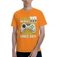 thumbnail image 1 of Level 10 Unlocked Awesome 2011 Men'S Basic Short Sleeve T-Shirt Orange Xx-Large, 1 of 5