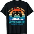 thumbnail image 1 of Level 11 Unlocked Birthday 11 Years Old Awesome Since 2009 T-Shirt, 1 of 3