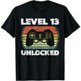 thumbnail image 1 of Level 13 Unlocked Funny Video Gamer 13th Birthday T-Shirt mens t shirt，black，women，funny，misfits，men，journey, 1 of 4