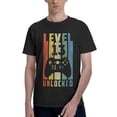 thumbnail image 1 of Level 13 Unlocked Men'S Basic Short Sleeve T-Shirt Black 3x-Large, 1 of 5