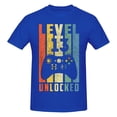 thumbnail image 1 of Level 13 Unlocked Men'S Basic Short Sleeve T-Shirt Blue 3x-Large, 1 of 5
