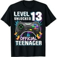 thumbnail image 1 of Level 13 Unlocked Official Teenager Video Game 13th Birthday T-Shirt, 1 of 3