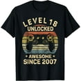 thumbnail image 1 of Level 18 Unlocked 18Th Birthday 18 Year Old Gifts Gamer Bday Unisex T-Shirt S-5Xl - Best Birthday Gifts, 1 of 3